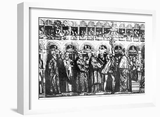Dogal Procession, C.1555-60-Matteo Pagani-Framed Giclee Print