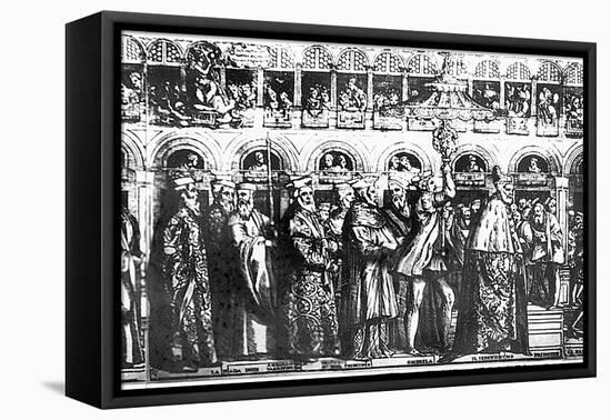 Dogal Procession, C.1555-60-Matteo Pagani-Framed Stretched Canvas