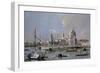 Dogana of Venice-Guardi-Framed Art Print