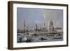 Dogana of Venice-Francesco Guardi-Framed Art Print