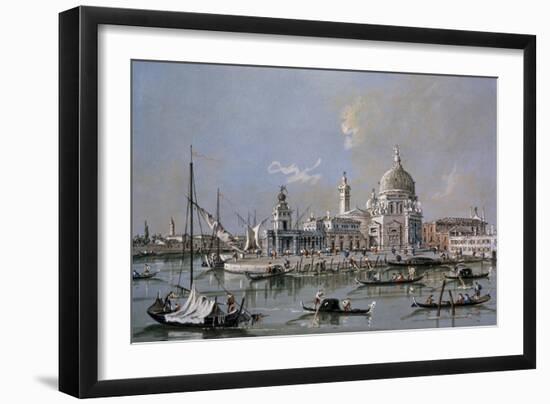 Dogana of Venice-Francesco Guardi-Framed Art Print