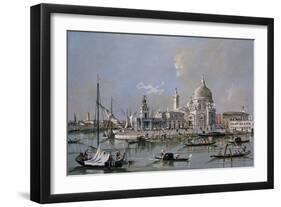 Dogana of Venice-Francesco Guardi-Framed Art Print