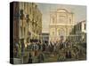 Doge and Lords in Church of San Rocco on Holy Day-Gabriel Bella-Stretched Canvas