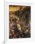 Doge of Venice Enrico Dandolo and His Crusaders Storming City of Zadar in 1202-null-Framed Giclee Print