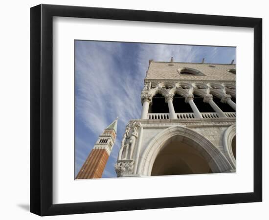 Doge's Palace and Campanile-Tom Grill-Framed Photographic Print
