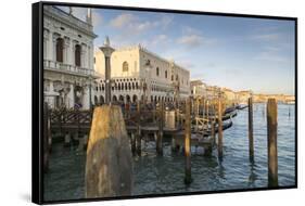 Doge's Palace and Grand Canal, Venice, UNESCO World Heritage Site, Veneto, Italy, Europe-Frank Fell-Framed Stretched Canvas