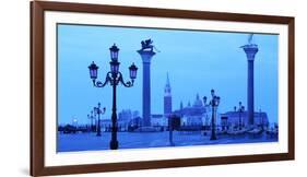 Doge's Palace and Piazzetta against San Giorgio Maggiore in early morning light, Venice, UNESCO Wor-Hans-Peter Merten-Framed Photographic Print