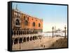 Doge's Palace and the Piazzetta, 1890s-Science Source-Framed Stretched Canvas