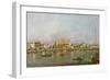 Doge's Palace and View of St. Mark's Basin, Venice-Francesco Guardi-Framed Giclee Print