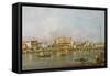 Doge's Palace and View of St. Mark's Basin, Venice-Francesco Guardi-Framed Stretched Canvas