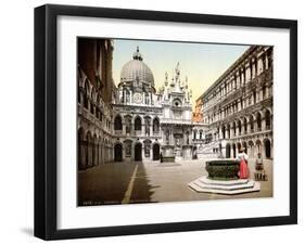 Doge's Palace Courtyard, 1890s-Science Source-Framed Giclee Print