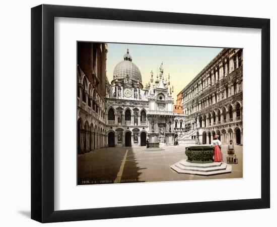 Doge's Palace Courtyard, 1890s-Science Source-Framed Premium Giclee Print