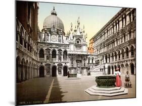 Doge's Palace Courtyard, 1890s-Science Source-Mounted Giclee Print