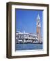 Doges Palace and the Campanile, St. Marks Square, Venice, Unesco World Heritage Site, Veneto, Italy-Guy Thouvenin-Framed Photographic Print