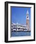 Doges Palace and the Campanile, St. Marks Square, Venice, Unesco World Heritage Site, Veneto, Italy-Guy Thouvenin-Framed Photographic Print