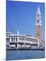 Doges Palace and the Campanile, St. Marks Square, Venice, Unesco World Heritage Site, Veneto, Italy-Guy Thouvenin-Mounted Photographic Print