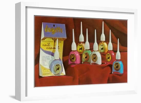 Dogette Nail Enamel-null-Framed Art Print