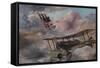 Dogfight 1917-Vincent Alexander Booth-Framed Stretched Canvas