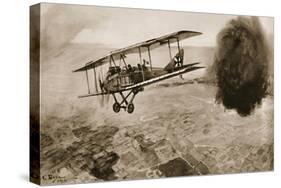 Dogfight, from 'The Illustrated War News', 1915-null-Stretched Canvas