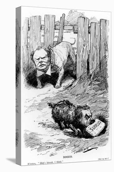 Dogg'D Taken from Punch Magazine, 1912-Leonard Raven-hill-Stretched Canvas