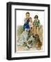 "Doggie Beggars,"May 31, 1930-Ellen Pyle-Framed Giclee Print