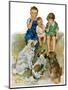 "Doggie Beggars,"May 31, 1930-Ellen Pyle-Mounted Giclee Print