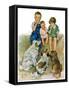 "Doggie Beggars,"May 31, 1930-Ellen Pyle-Framed Stretched Canvas