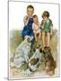 "Doggie Beggars,"May 31, 1930-Ellen Pyle-Mounted Giclee Print