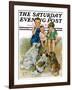 "Doggie Beggars," Saturday Evening Post Cover, May 31, 1930-Ellen Pyle-Framed Giclee Print