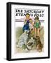 "Doggie Beggars," Saturday Evening Post Cover, May 31, 1930-Ellen Pyle-Framed Giclee Print