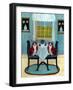 Doggie Tea Time-Cheryl Bartley-Framed Giclee Print