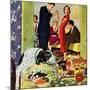 "Doggy Buffet", January 5, 1957-Richard Sargent-Mounted Giclee Print