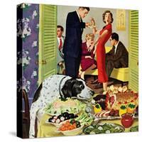 "Doggy Buffet", January 5, 1957-Richard Sargent-Stretched Canvas