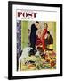 "Doggy Buffet" Saturday Evening Post Cover, January 5, 1957-Richard Sargent-Framed Giclee Print