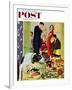 "Doggy Buffet" Saturday Evening Post Cover, January 5, 1957-Richard Sargent-Framed Giclee Print