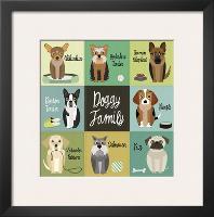 Doggy Family-Jenn Ski-Framed Art Print