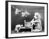 Doggy Laundress-null-Framed Photographic Print