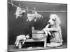 Doggy Laundress-null-Mounted Photographic Print