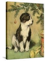 Doggy-Vintage Apple Collection-Stretched Canvas