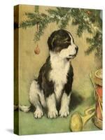 Doggy-Vintage Apple Collection-Stretched Canvas