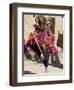 Dogon Country, Tereli, A Masked Dancer Leaps High in the Air at the Dogon Village of Tereli, Mali-Nigel Pavitt-Framed Photographic Print