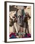 Dogon Country, Tereli, A Masked Dancer Wearing Coconut Shell Breasts Performs at the Dogon Village-Nigel Pavitt-Framed Photographic Print