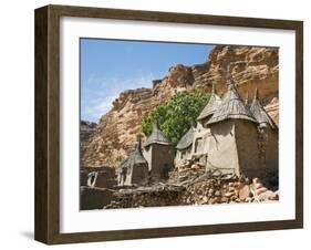 Dogon Country, Tereli, Granaries at Tereli - a Typical Dogon Village at the Base of the Bandiagara -Nigel Pavitt-Framed Photographic Print