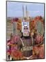 Dogon Tribesman Wearing Antelope Mask and Headress, Mali, Africa-Simon Westcott-Mounted Premium Photographic Print