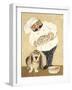 Dogs and Pasta-Carole Katchen-Framed Premium Giclee Print