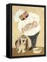 Dogs and Pasta-Carole Katchen-Framed Stretched Canvas