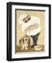 Dogs and Pasta-Carole Katchen-Framed Art Print