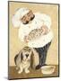 Dogs and Pasta-Carole Katchen-Mounted Art Print