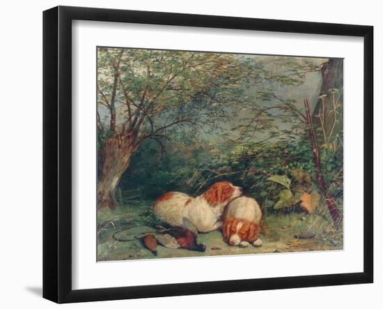 Dogs and Pheasant, 1840-Richard Ansdell-Framed Giclee Print