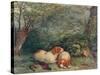 Dogs and Pheasant, 1840-Richard Ansdell-Stretched Canvas